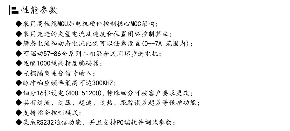 86閉環(huán)步進(jìn)電機(jī)驅(qū)動(dòng)器HBS86H/ 高速86閉環(huán)驅(qū)動(dòng)器(圖2)